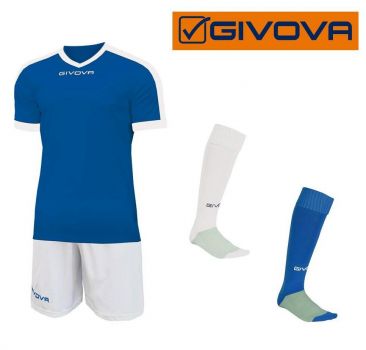 Givova Trikot Komplett-Set Revolution blau-weiß